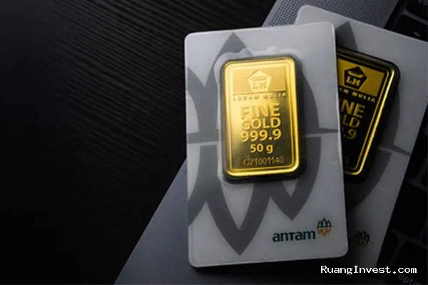 Harga Emas Antam Turun Rp25.000, Kini Rp2.774.000 per Gram