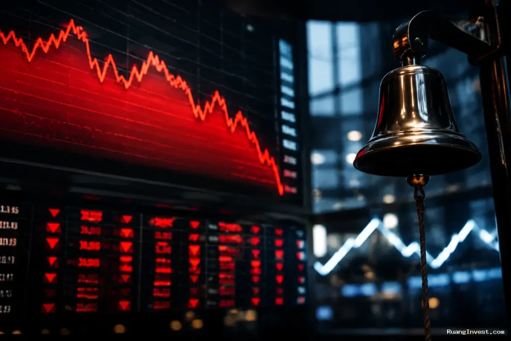 IHSG Melemah 1,25% ke 6.099 di Sesi I Senin BRPT MBMA DEWA Top Losers LQ45