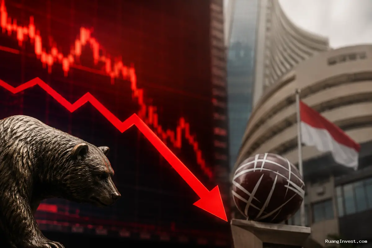 IHSG Turun 1,28% ke 5.820, Saham Prajogo BRPT, TPIA, PTRO Melemah