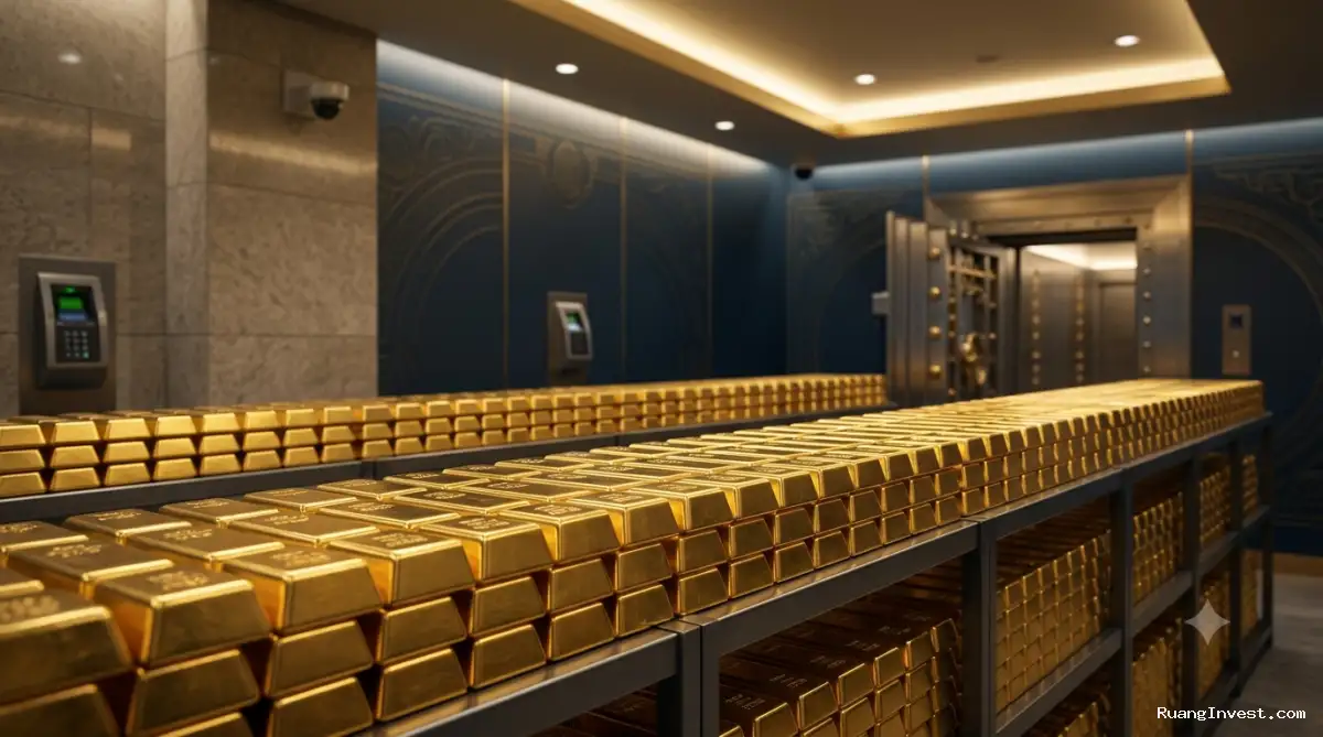 Bank Sentral Global Kompak Borong Emas Demi Hapus Ketergantungan Dolar AS
