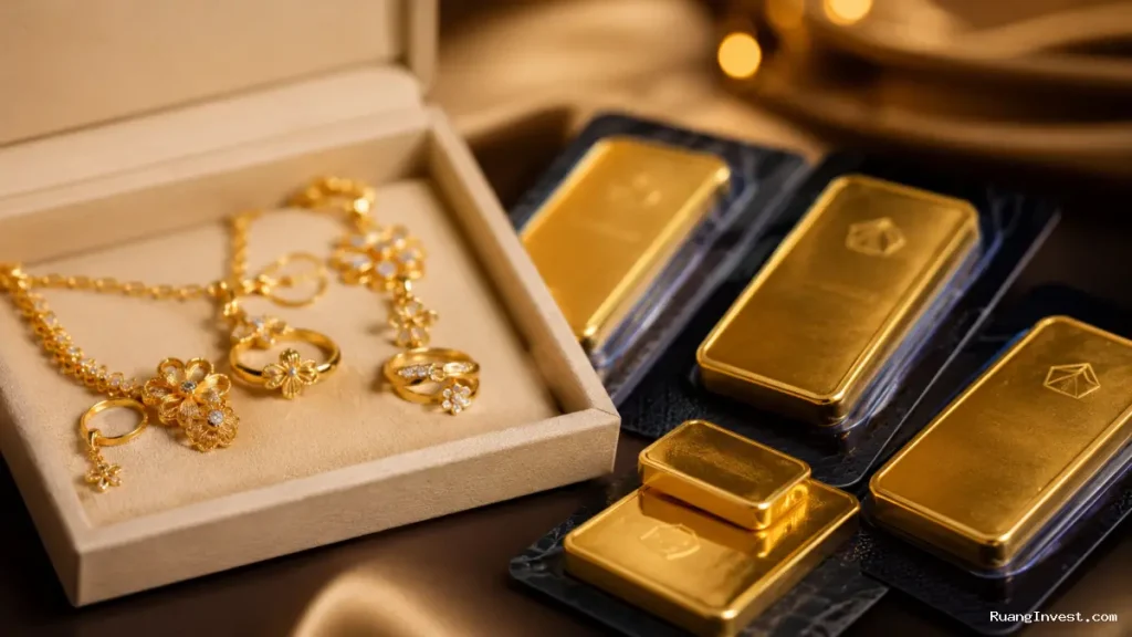 Perbedaan Jual Perhiasan dan Emas Antam, Mana Lebih Untung?
