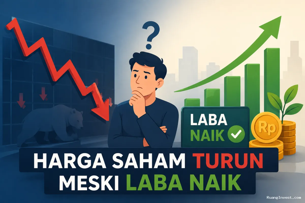 Harga Saham Turun Meski Laba Naik, Apa yang Perlu Dipahami Investor?
