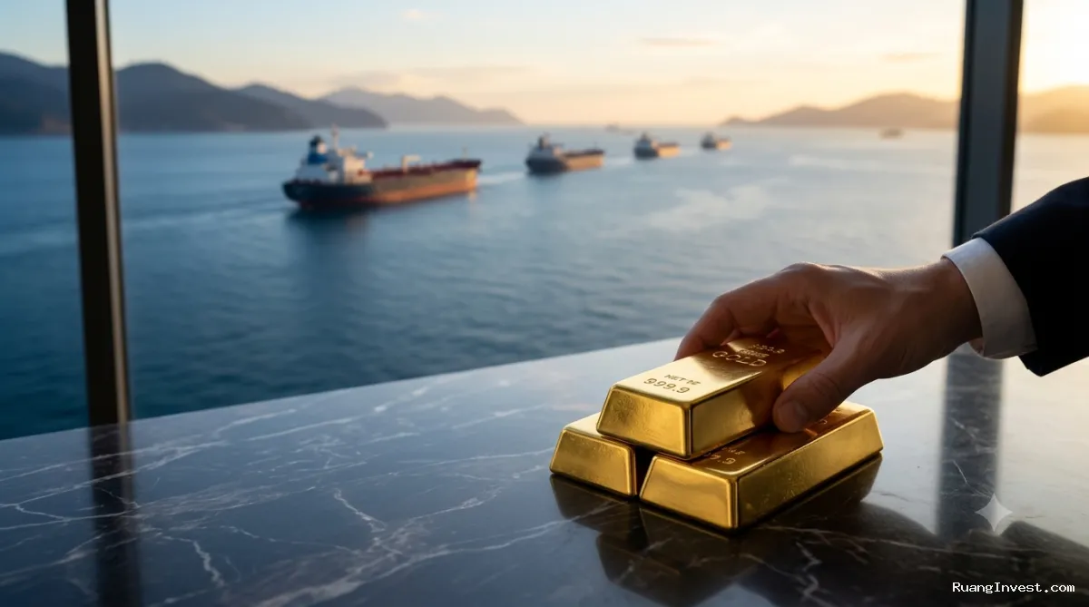 Harga Emas Tembus 4.200 Dolar di Tengah Isu Selat Hormuz