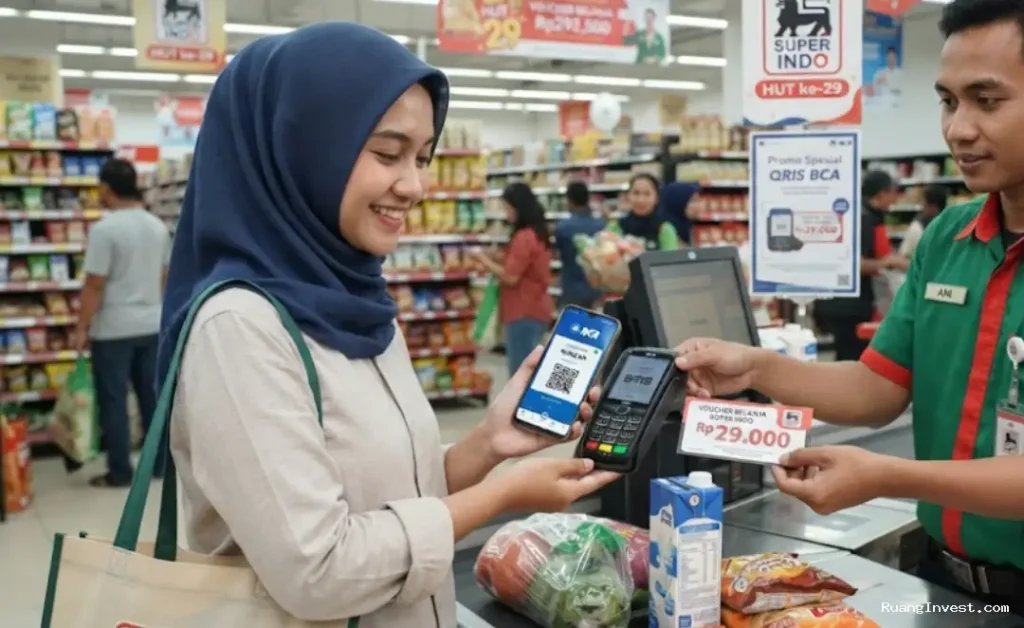 Promo HUT mySuperindo, Transaksi QRIS BCA Dapat Voucher Rp29.000