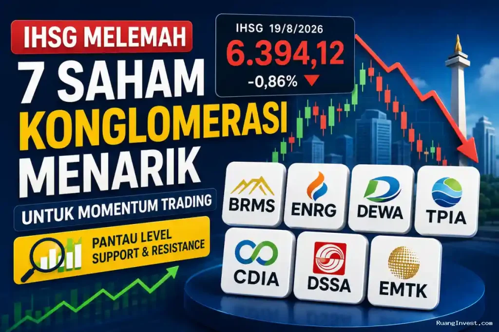 Tujuh saham konglomerasi yang menarik saat IHSG rawan koreksi