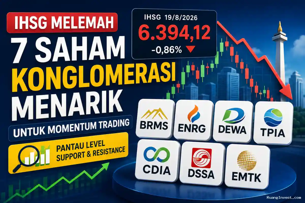 Tujuh Saham Konglo Menarik Saat IHSG Masih Rawan Koreksi