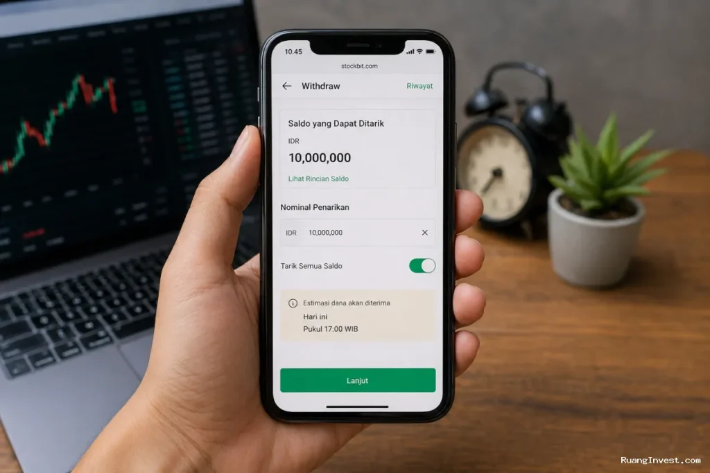 Cara Tarik Dana dari RDN ke Rekening Pribadi Lewat Aplikasi Stockbit