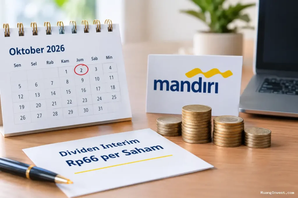 Dividen Interim BMRI Rp66 per Saham, Dibayar 2 Oktober 2026
