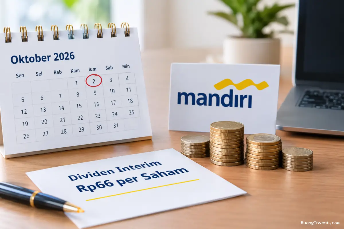 Dividen Interim BMRI Rp66 per Saham, Dibayar 2 Oktober 2026