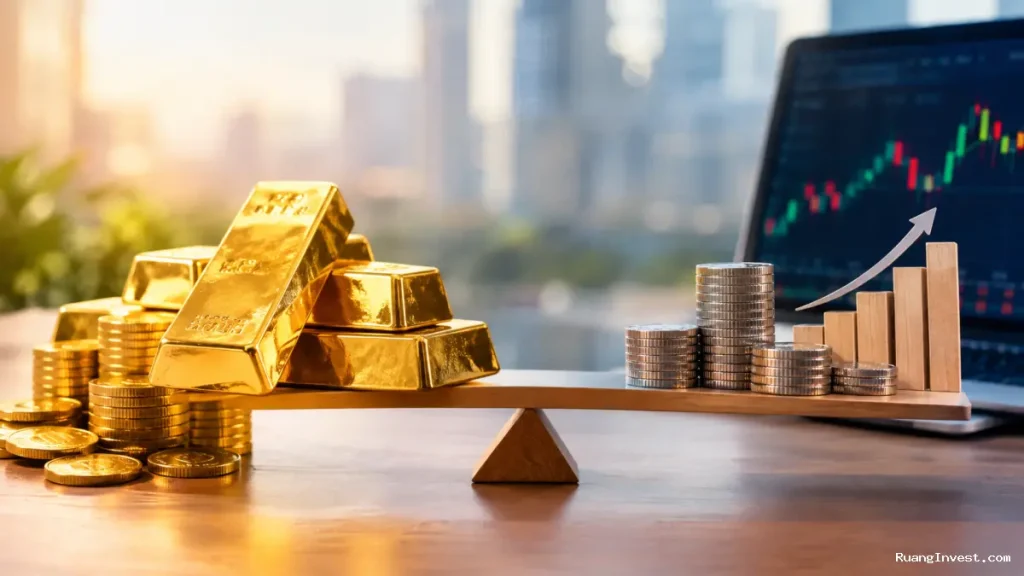 Mengapa Investasi Emas Dianggap Lebih Aman Dibanding Saham?
