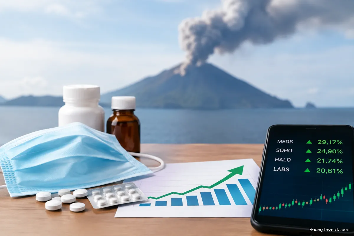 Saham Kesehatan Melonjak, MEDS Naik 29,17% di Tengah Sentimen Erupsi Anak Krakatau