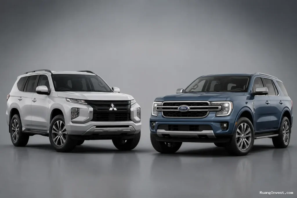 Mitsubishi Pajero Baru Hadapi Ford Everest dengan Strategi Berbeda