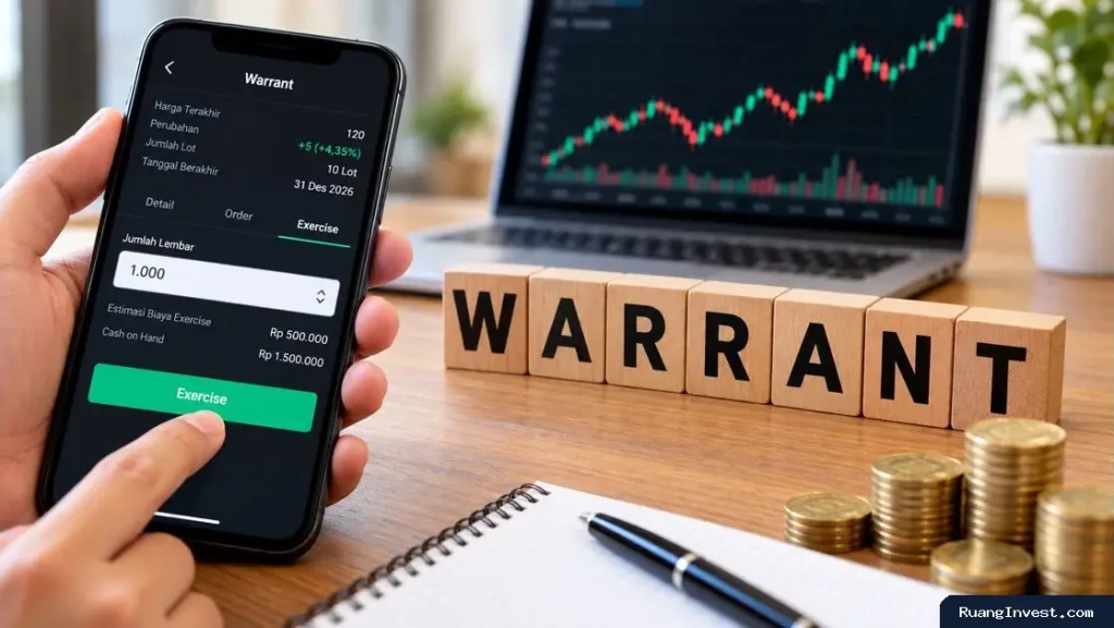 Cara Exercise Warrant di Stockbit Lewat HP, Website, dan Desktop