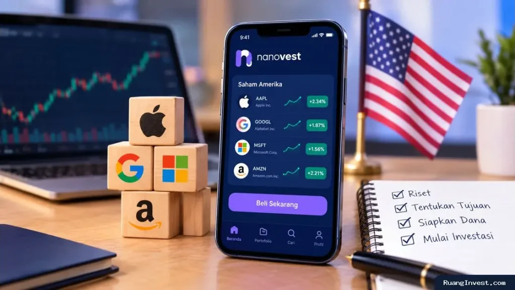 Cara Investasi Saham Amerika di Nanovest untuk Pemula