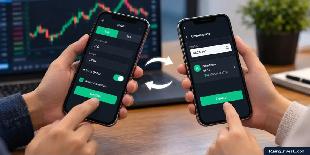 Cara Melakukan Transaksi Nego Saham di Stockbit dengan Private Order