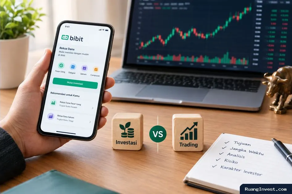 Cara Memahami Investasi Saham atau Trading Saham di Aplikasi BIBIT