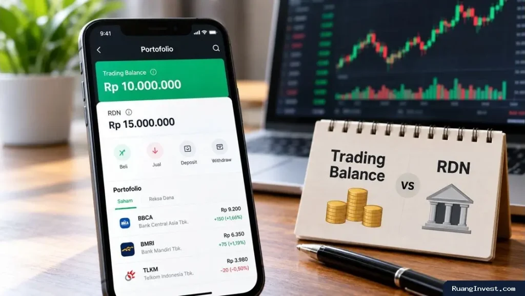 Cara Memahami Perbedaan Trading Balance dan RDN di Stockbit