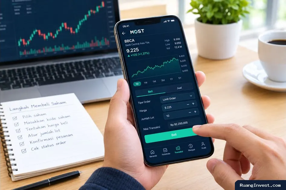 Cara Membeli Saham Pertama Kali Menggunakan Aplikasi MOST untuk Pemula