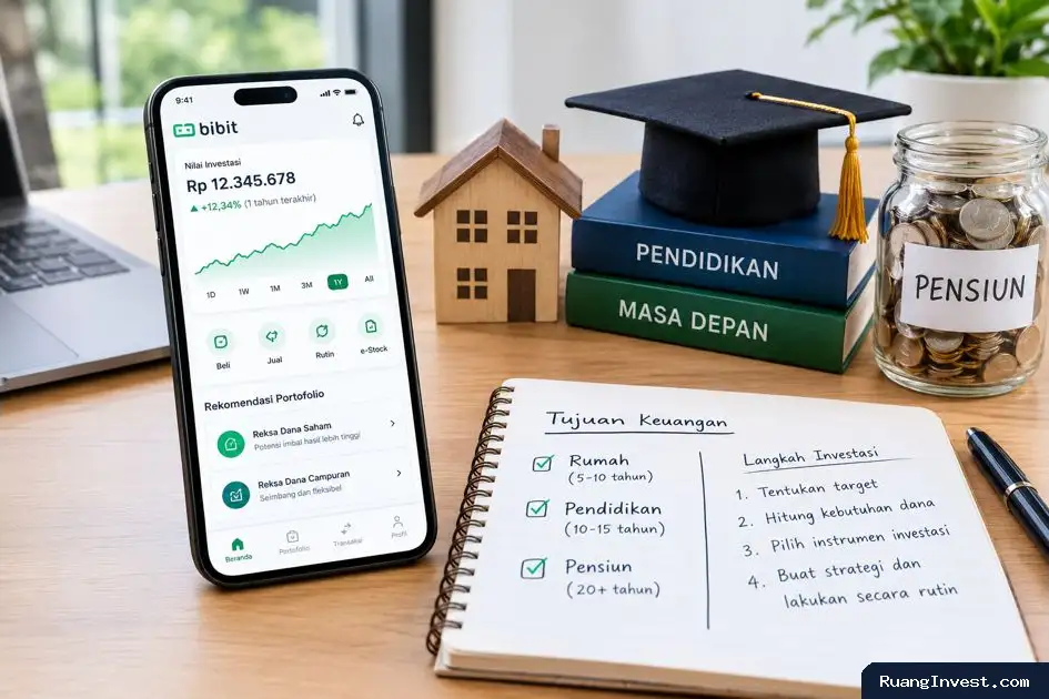Cara Merencanakan Investasi Saham untuk Tujuan Keuangan Rumah, Pendidikan, dan Pensiun di Aplikasi Bibit