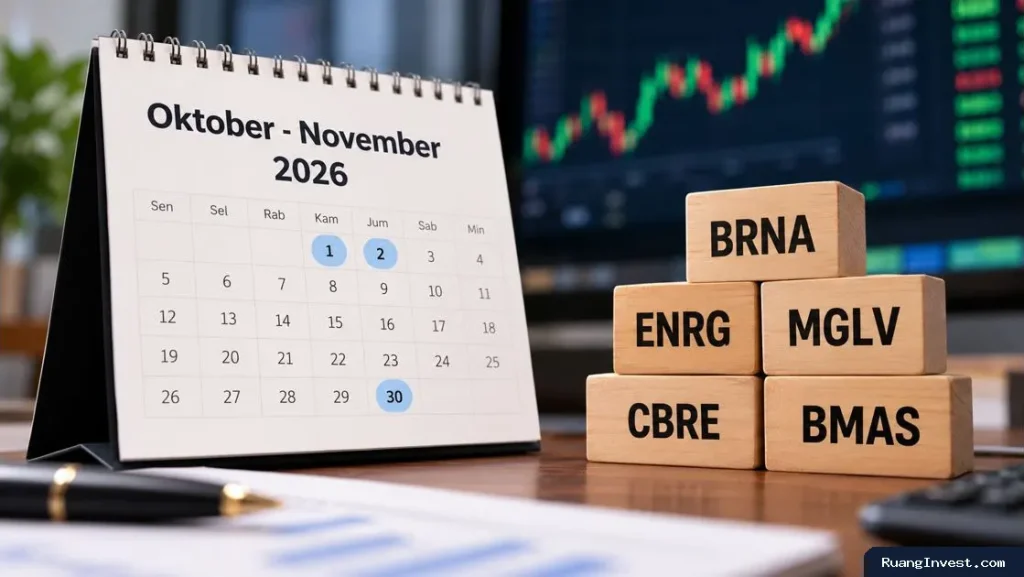 Jadwal Right Issue Oktober-November 2026: BRNA, ENRG hingga BMAS